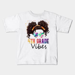 4th grade tie dye back to school student teacher boys girls Kids T-Shirt